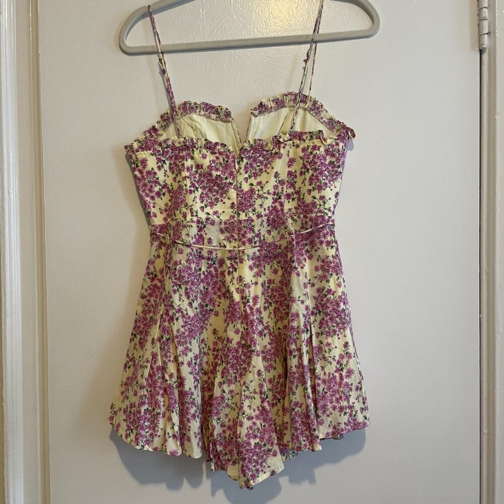 Hello Molly Lavender Floral Spring/Summer Romper